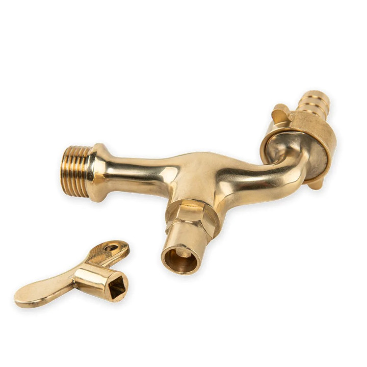 Réz golyós csap levehető fogantyúval 1/2" KM 13mm tömlőhöz (BR-KFS1234)