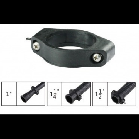 Műanyag csőbilincs 32mm bordás,spirál tömlőkhöz