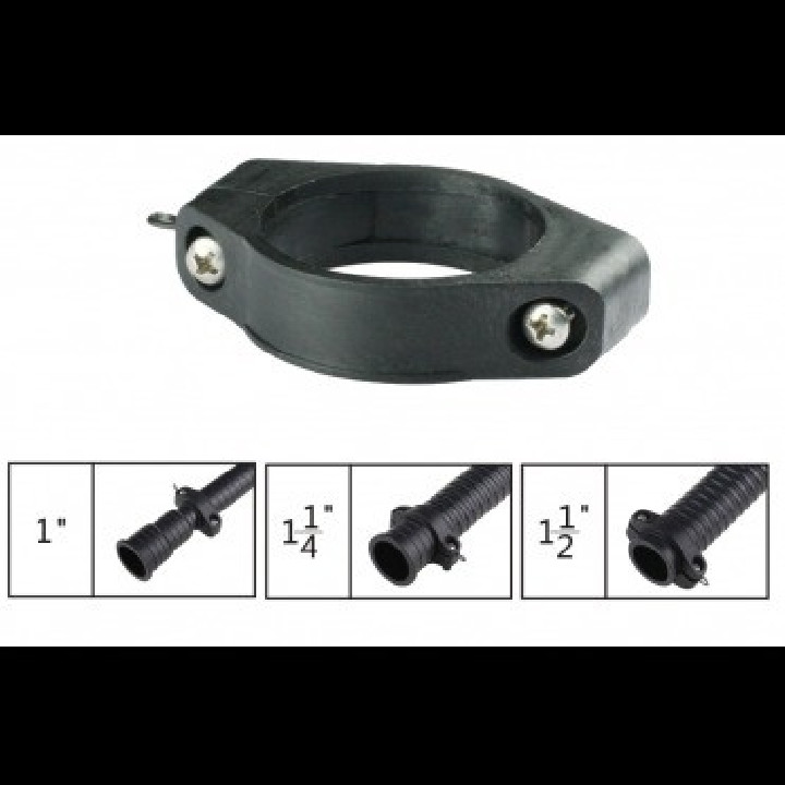 Műanyag csőbilincs 32mm bordás,spirál tömlőkhöz