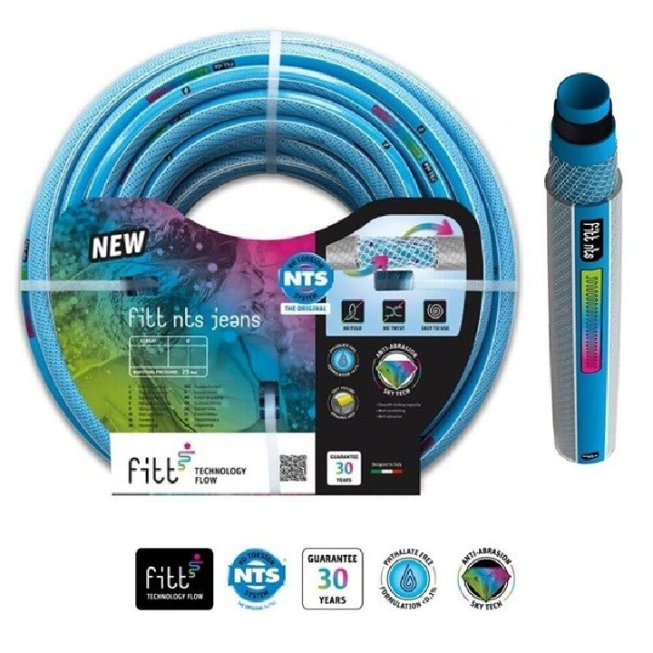 Prémium csavarodás mentes tömlő 1" 50 m Fitt Nts Jeans másolata