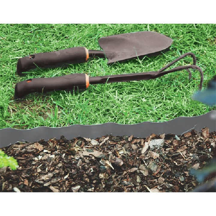 Bradas univerzális ágyásszegély szürke 9m x 20cm