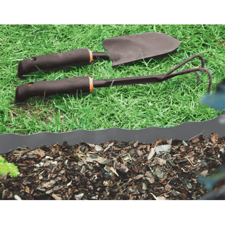 Bradas univerzális ágyásszegély szürke 9m x 25cm