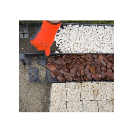 RIM-BORD LINEO kerti szegély fekete 100/45 mm