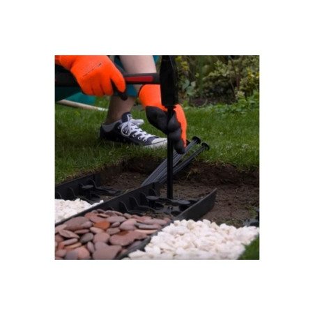 RIM-BORD LINEO kerti szegély fekete 100/45 mm