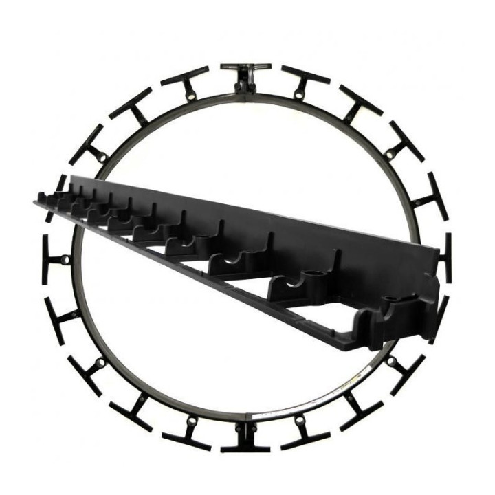 Extra erős ágyásszegély fekete 1025/75/55 mm