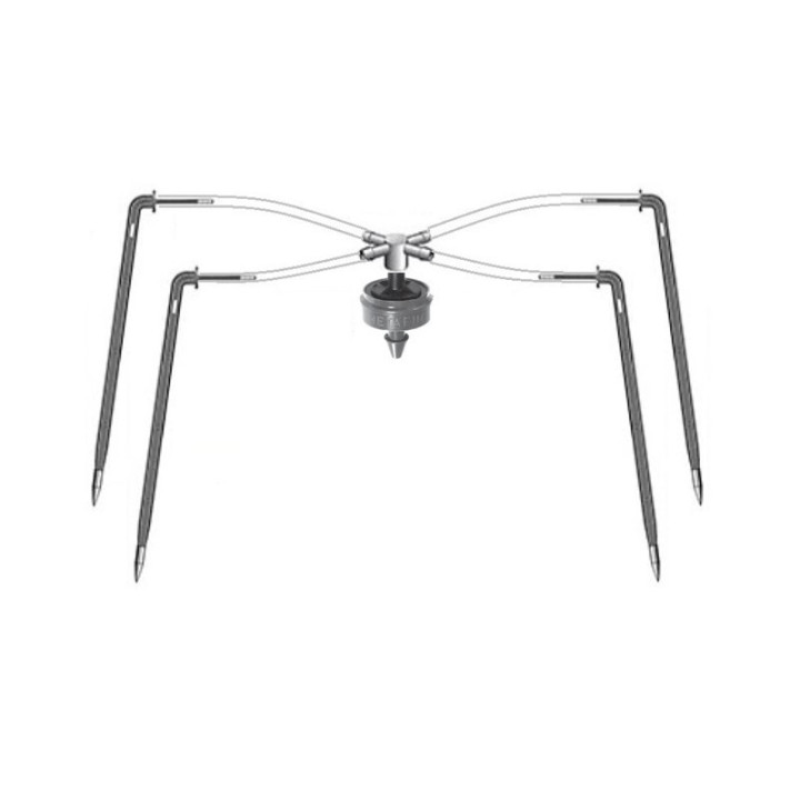 Netafim PCJ LCNL 4 L / h nyomáskompenzált, öntisztító csepegtető gombaelosztós (szürke)