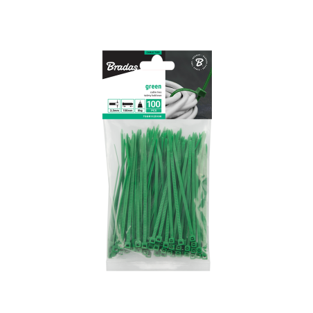 Bradas UV álló gyorskötöző árnyékoló hálókhoz 10 cm 100 db/cs