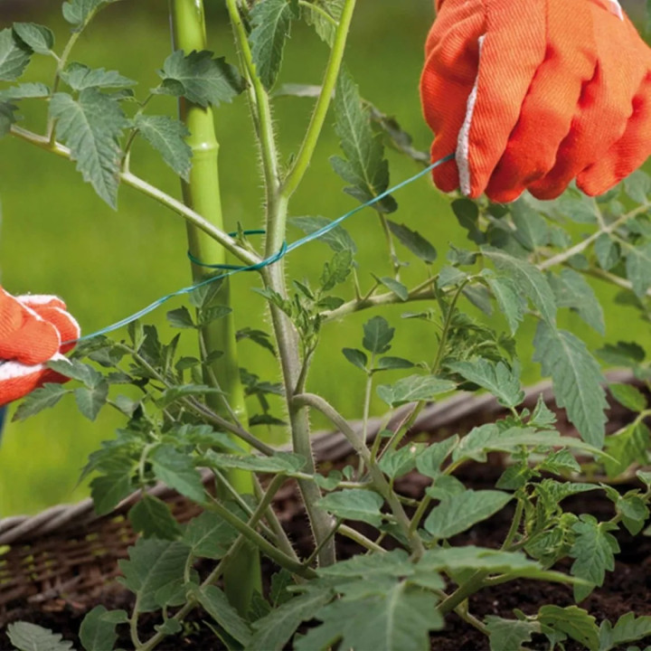 Kötöződrót zöld, lapos műanyag bevonattal 20fm