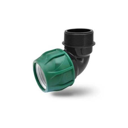 KPE MPE könyök 25 x 1/2" tok x KM (zöld,10bar)