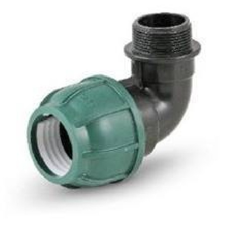 KPE,MPE könyök 32 x 5/4" tok x KM (zöld,10bar)