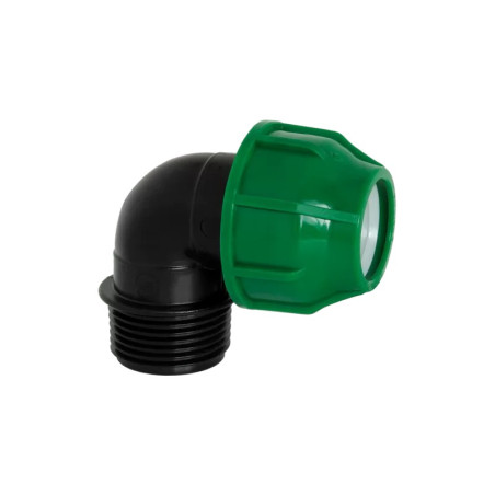 KPE,MPE könyök 40 x 6/4" tok x KM (zöld,10bar)