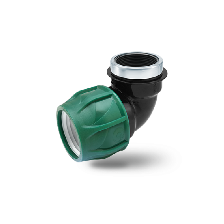 KPE MPE könyök 20 x 1/2" tok x BM (zöld,10bar)