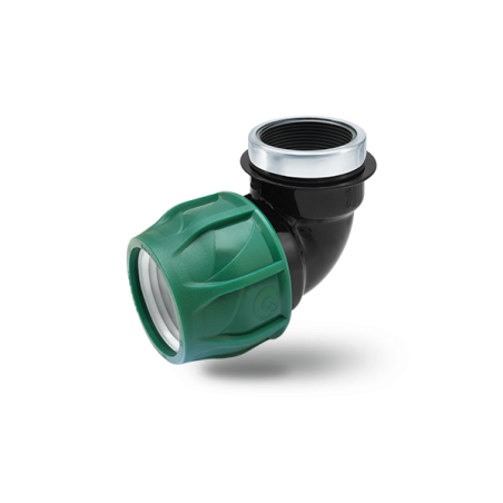 KPE MPE könyök 25 x 3/4" tok x BM (zöld,10bar)