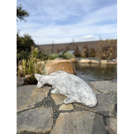 Koi szobor 62cm (szürke)