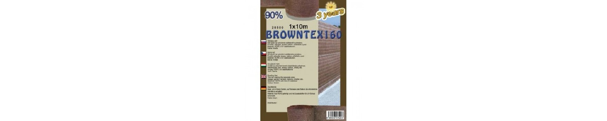 ÁRNYÉKOLÓ HÁLÓK BROWNTEX 160 GR/M2