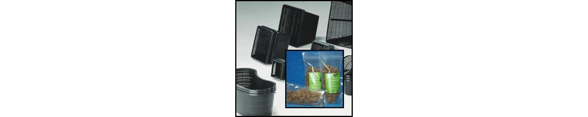 Ültető kosarak és tápanyagok