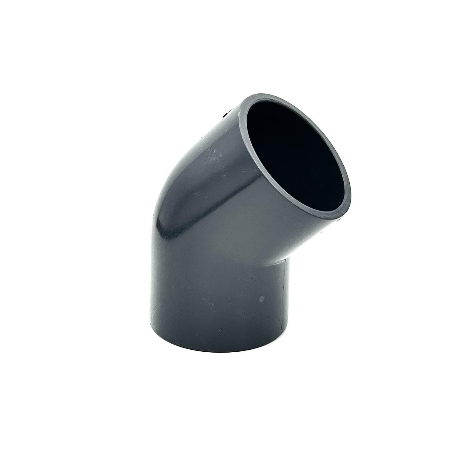 PVC ragasztható nyomócső 45°-os könyök idom