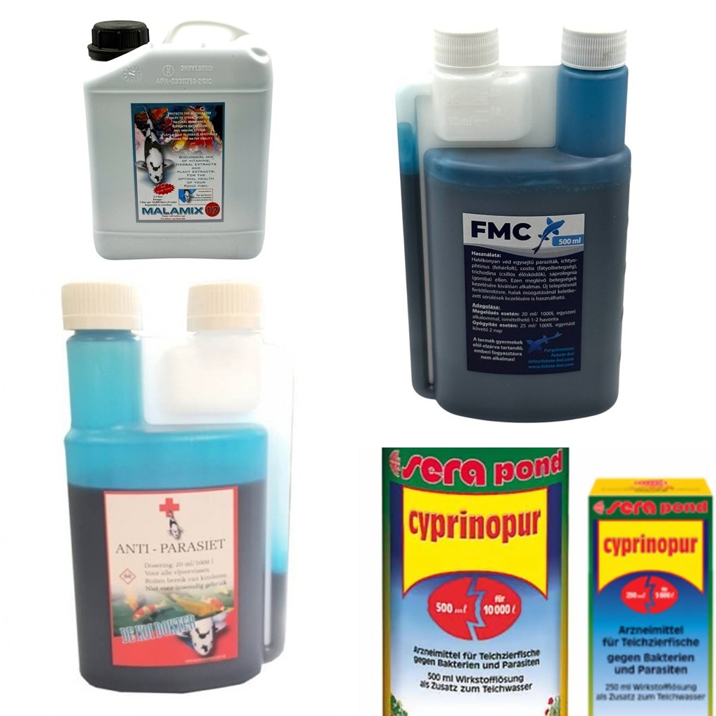 Gyógyszerek kerti tavi halaknak